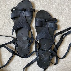 Free people tie up sandals